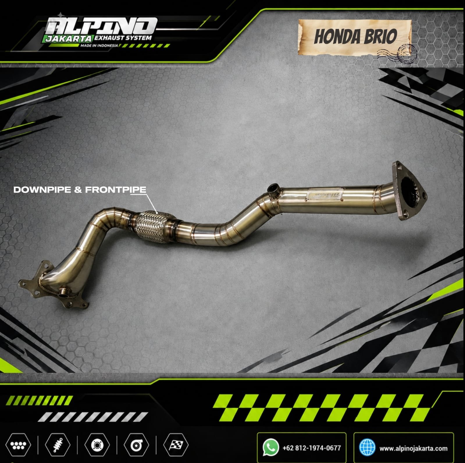 Downpipe Frontpipe Honda Brio